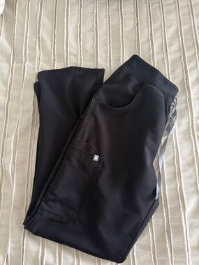 Figs Technical Collection Black Scrub Pants